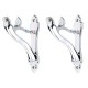 Ferio Heavy Zinc Alloy Curtain Bracket Set And Curtain Holder Stand For Door And Window Curtain Holders and Rod Support Fittings Home Decor Chrome Finish Set Of 1 (Pack Of 2 Pic) Ferio Heavy Zinc Alloy Curtain Bracket Set And Curtain Holder Stand For Door And Window Curtain Holders and Rod Support Fittings Home Decor Chrome Finish Set Of 1 (Pack Of 2 Pic)