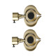 Ferio Zinc Alloy Brass Antique Curtain Finials For Door and Window Fitting Accessories 1 Inch Rod Size For Home Décor Brass Antique Finish(Pack of 2 Pic) Ferio Zinc Alloy Brass Antique Curtain Finials For Door and Window Fitting Accessories 1 Inch Rod Size For Home Décor Brass Antique Finish(Pack of 2 Pic)