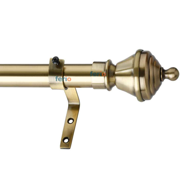 Ferio Stainless Steel Brass Antique Finish Curtain Finials For Door and window Accessories For Home Decor Curtain Accessories ( Set Of 2 Pic ) With Out Curtain Holder Ferio Stainless Steel Brass Antique Finish Curtain Finials For Door and window Accessories For Home Decor Curtain Accessories ( Set Of 2 Pic ) With Out Curtain Holder
