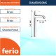Ferio Brass Chrome Finish Deck-Mount Single-Handle Wash Basin Tall Body Tap Pillar Cock Premium For Kitchen And Bathroom Faucet With Swivel Spout Pack Of 1 Ferio Brass Chrome Finish Deck-Mount Single-Handle Wash Basin Tall Body Tap Pillar Cock Premium For Kitchen And Bathroom Faucet With Swivel Spout Pack Of 1