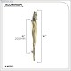FERIO 8 Inch 200 MM Aluminum Main Door Handles Cabinet Handle for Kitchen and All Types Wooden Furniture Doors/Drawer Handle for Home/Hotel/Office Drawer Handle Window Handle Pack of 1 
