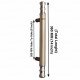 Ferio 8 Inch (200 MM) Stainless Steel Heavy Duty Door Handles For Main Door Handle | Glass Door Handle | Door Pull Push for All Doors of House Office Hotels Door And Home Décor Satin Finish ( Pack Of 1 )