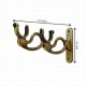 Ferio Double Curtain Holder and Brackets Zinc Alloy for Door and Window for 1 Inch Rod Size For Home Décor Brass Finish (Pack of 2) Ferio Double Curtain Holder and Brackets Zinc Alloy for Door and Window for 1 Inch Rod Size For Home Décor Brass Finish (Pack of 2)
