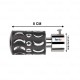 FERIO Curtain Brackets Stainless Steel & Aluminum for Door and Window Bathroom Accessories Fitting for 1 Inch Rod Only Finials Black Color (Pack of 2) FERIO Curtain Brackets Stainless Steel & Aluminum for Door and Window Bathroom Accessories Fitting for 1 Inch Rod Only Finials Black Color (Pack of 2)