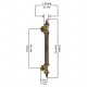 Ferio 12 Inch 300 MM Antique Brass Door Handles for Main Door | Push Pull Main Door Handle Big Size | Artistic Handle for Door Handle | Zinc |Bar Type Grab Handle for Home and office furniture (18 inches, Pack of 1) Ferio 12 Inch 300 MM Antique Brass Door Handles for Main Door | Push Pull Main Door Handle Big Size | Artistic Handle for Door Handle | Zinc |Bar Type Grab Handle for Home and office furniture (18 inches, Pack of 1)