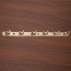 Ferio Zinc 6 Pin Bedroom Cloth Hooks Hanger Wall Mounted Bathroom Cloth Hanger, Cloth Wall Hook, Door Hooks Rail for Hanging Keys, Clothes, Towel Brass Antique  (Pack of 1)