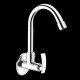 Ferio Full Brass Sink Cock Tap for Kitchen basin Chrome Finished Wall Mounted Sink Cock For Bathroom Kitchen Washbasin tap Faucets Taps with Foam Flow 15mm (Silver) with flange Pack Of 1 Ferio Full Brass Sink Cock Tap for Kitchen basin Chrome Finished Wall Mounted Sink Cock For Bathroom Kitchen Washbasin tap Faucets Taps with Foam Flow 15mm (Silver) with flange Pack Of 1