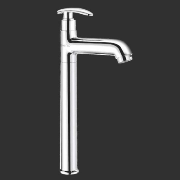 Ferio Brass Chrome Finish Deck-Mount Single-Handle Wash Basin Tall Body Tap Pillar Cock Premium For Kitchen And Bathroom Faucet With Swivel Spout Pack Of 1 Ferio Brass Chrome Finish Deck-Mount Single-Handle Wash Basin Tall Body Tap Pillar Cock Premium For Kitchen And Bathroom Faucet With Swivel Spout Pack Of 1