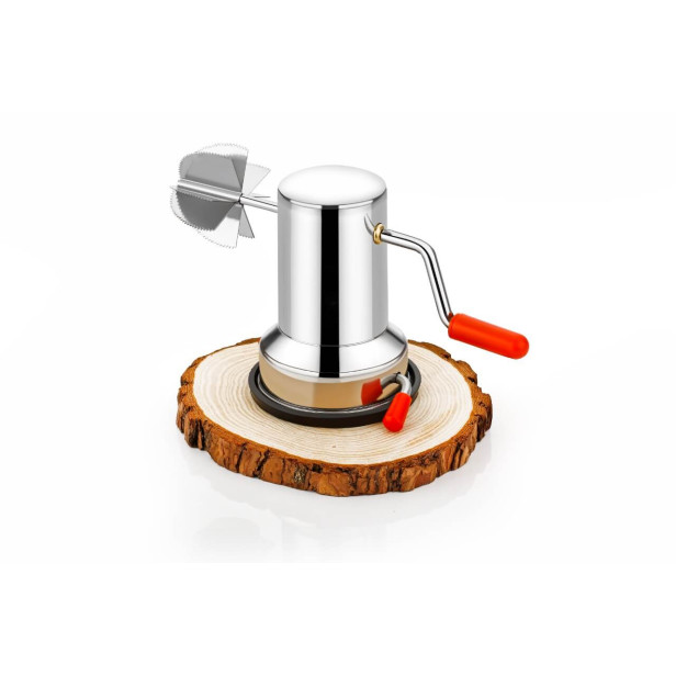 Ferio Stainless Steel Coconut Scrapper with Vacuum Base Coconut Grater Kitchen, Coconut Crusher Coconut Scraper Tool Manual Hand Roller-Silver