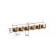 Ferio Antique Brass L type 6 Pin Aluminium Cloth Hanger Door Wall Hooks Rail for Hanging Clothes, Towel Hook Rail Cloth Hanger Robe Wall Door Hooks Rail for Hanging Keys, Towel Steel Hook (Pack of 1) Ferio Antique Brass L type 6 Pin Aluminium Cloth Hanger Door Wall Hooks Rail for Hanging Clothes, Towel Hook Rail Cloth Hanger Robe Wall Door Hooks Rail for Hanging Keys, Towel Steel Hook (Pack of 1)